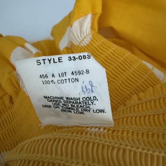 Vintage Byer California Yellow Polka Dot Romper Halter Neck Size S/M - Picture 7 of 7